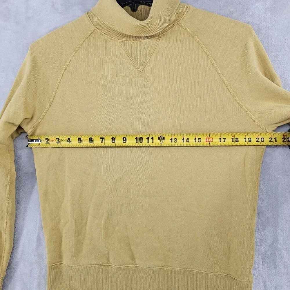 Champion Todd Snyder‎ Sweatshirt Mens Small Yellow Turtleneck Raglan Pullover